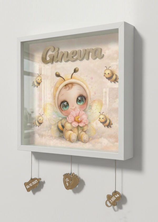 "APINA E GLI AMICI DEL BOSCO" - Quadretto nascita personalizzato