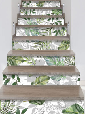 Adesivo per scale "ARMONIA TROPICALE"