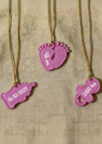 "DOLCE GIRAFFINA" - Quadretto nascita personalizzato con nome