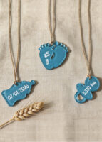 "ORSETTO SU LUNA" - Quadretto nascita personalizzato con nome