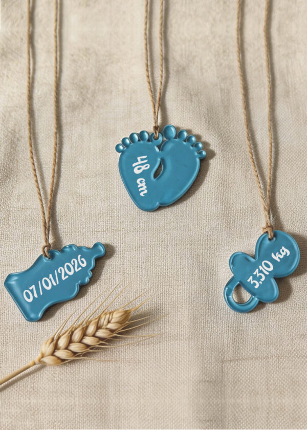 "ORSETTO SU LUNA" - Quadretto nascita personalizzato con nome