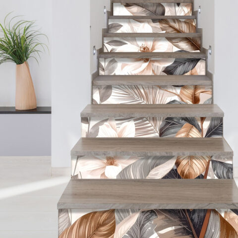 Adesivo per scale "DELICATA ARMONIA NATURALE"