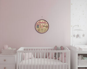 Baby elefantino-targa nascita personalizzata con nome