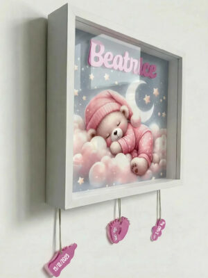 Quadretto nascita personalizzato con nome-sweet dreams