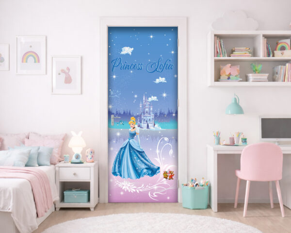 Adesivo per porte personalizzato con nome "I'M A PRINCESS"