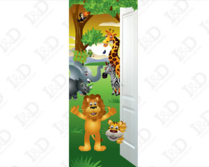 Adesivo per porte-saluti dalla Savana