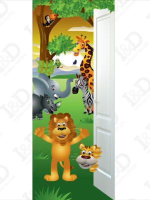 Adesivo per porte-saluti dalla Savana