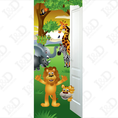 Adesivo per porte-saluti dalla Savana