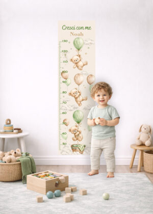 Metro crescita personalizzato - “CRESCI CON ME CON ORSETTI IN VOLO"