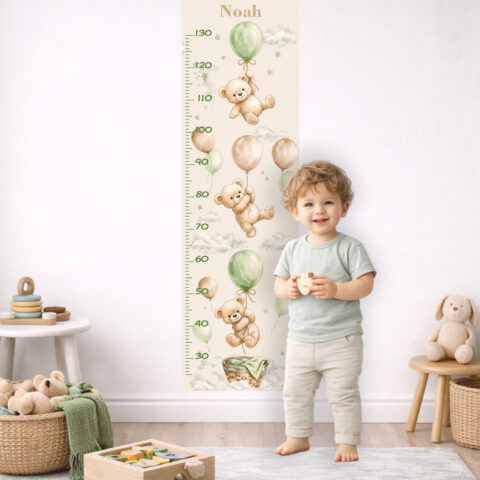 Metro crescita personalizzato - “CRESCI CON ME CON ORSETTI IN VOLO"