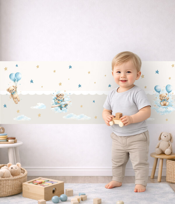 Fascia adesiva "ORSETTI DEI SOGNI" – Boiserie decorativa cameretta