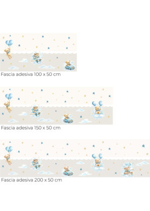 fascia adesiva orsetti dei sogni-dimensioni