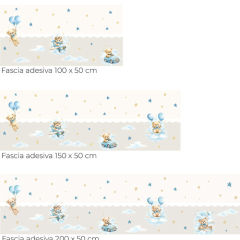 fascia adesiva orsetti dei sogni-dimensioni