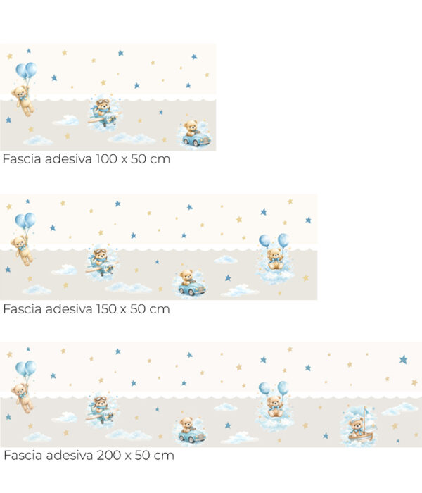 fascia adesiva orsetti dei sogni-dimensioni