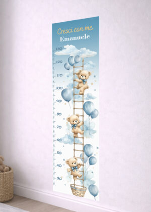 metro crescita bambini-orsetti e palloncini-visuale laterale