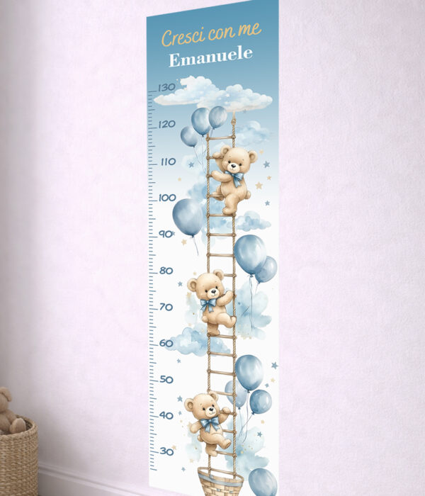 metro crescita bambini-orsetti e palloncini-visuale laterale