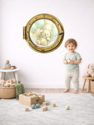 In volo coi palloncini-oblò adesivo