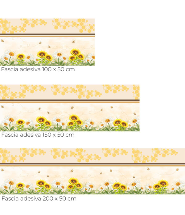 Fasce adesive tra fiori e miele