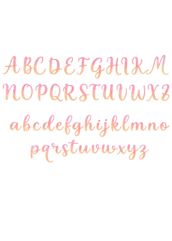 "CUORI ROSA E STELLINE" - Adesivo murale personalizzato con nome