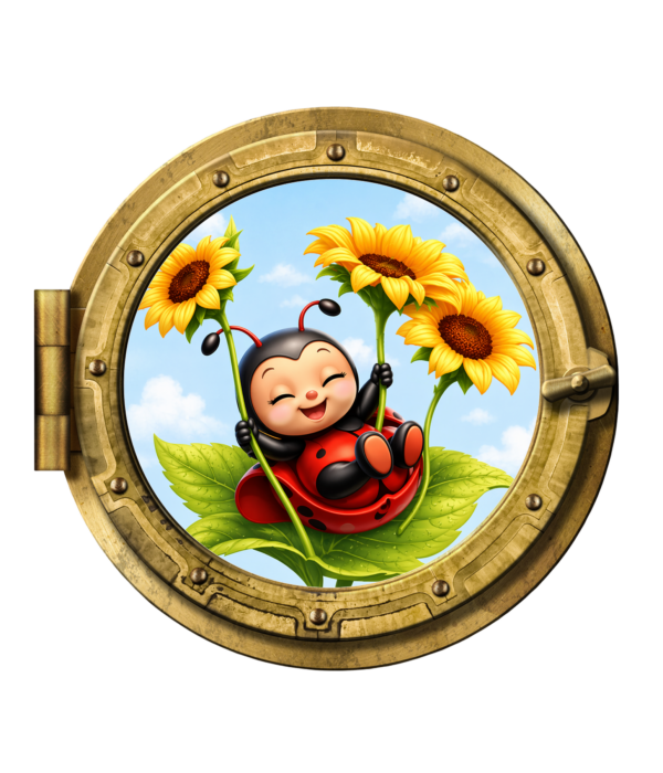 altalena di girasoli-oblò