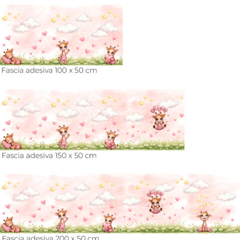 Fascia adesiva-giraffine sognanti