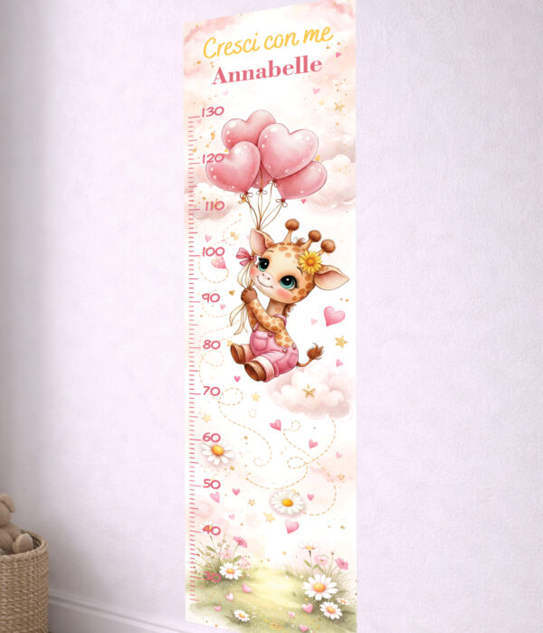 Metro crescita-cresci con me volando tra cuori e fiori-laterale
