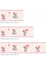 Fascia adesiva "DOLCI COCCOLE" – Boiserie decorativa cameretta