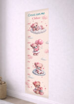 “CRESCI CON ME - TRA CUORI E DOLCEZZA" - Metro crescita adesivo