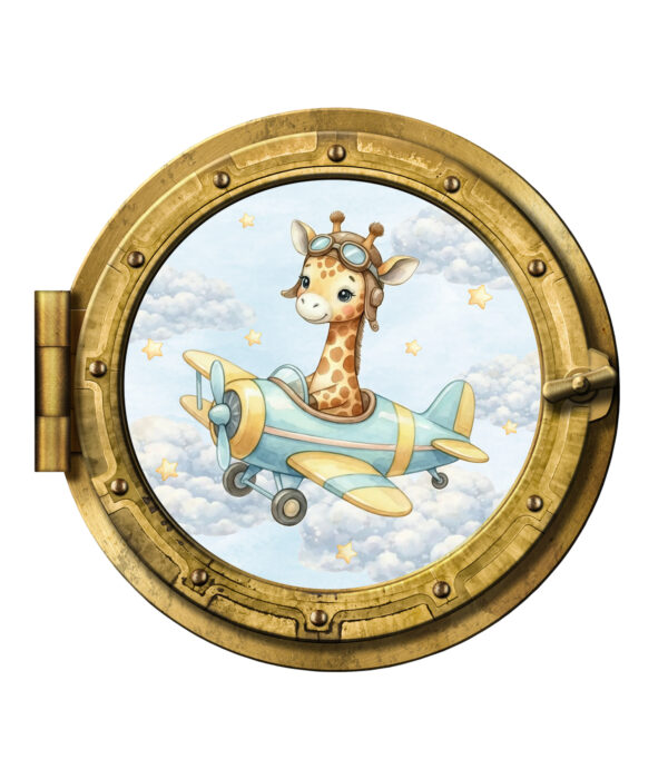 oblò adesivo-in volo tra le nuvole