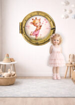 Oblò adesivo "SOFFIO DI CUORI" - adesivo effetto finestra 3D