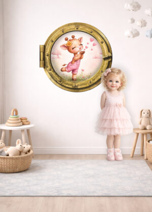 oblò adesivo decorativo-soffio di cuori