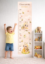 “CRESCI CON ME - TRA NUVOLE E API" - Metro crescita adesivo