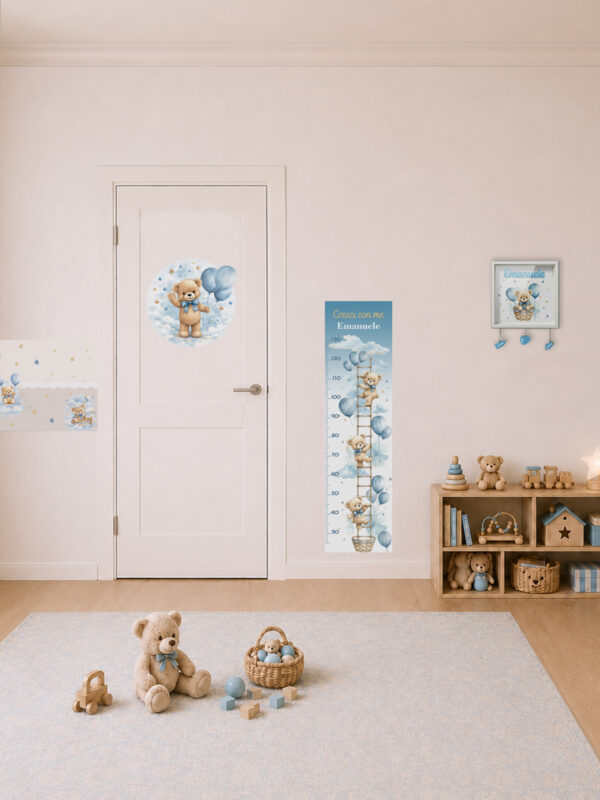 Collezione PALLONCINI E COCCOLE - Kit coordinato per cameretta completa