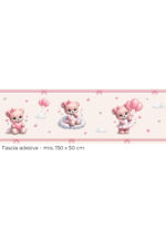Collezione "NUVOLE ROSA" - Kit coordinato per cameretta completa