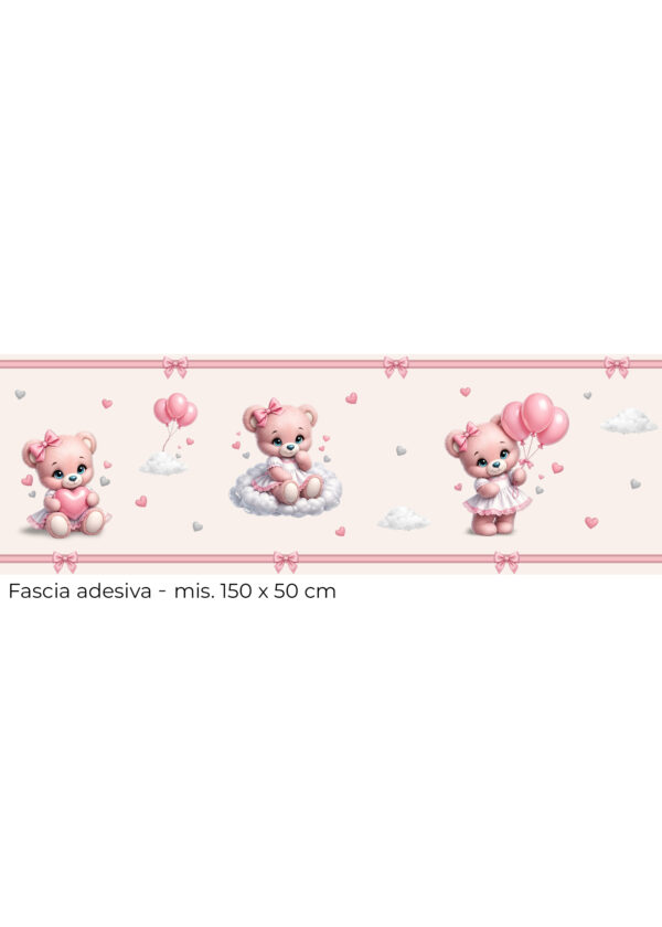 Collezione "NUVOLE ROSA" - Kit coordinato per cameretta completa