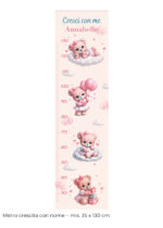 Collezione "NUVOLE ROSA" - Kit coordinato per cameretta completa