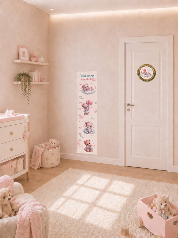 Collezione "NUVOLE ROSA" - Kit coordinato per cameretta completa