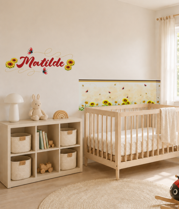 Collezione "PRATO FIORITO" - Kit coordinato per cameretta completa
