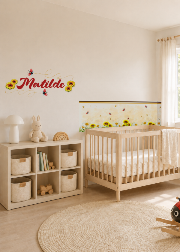 Collezione "PRATO FIORITO" - Kit coordinato per cameretta completa