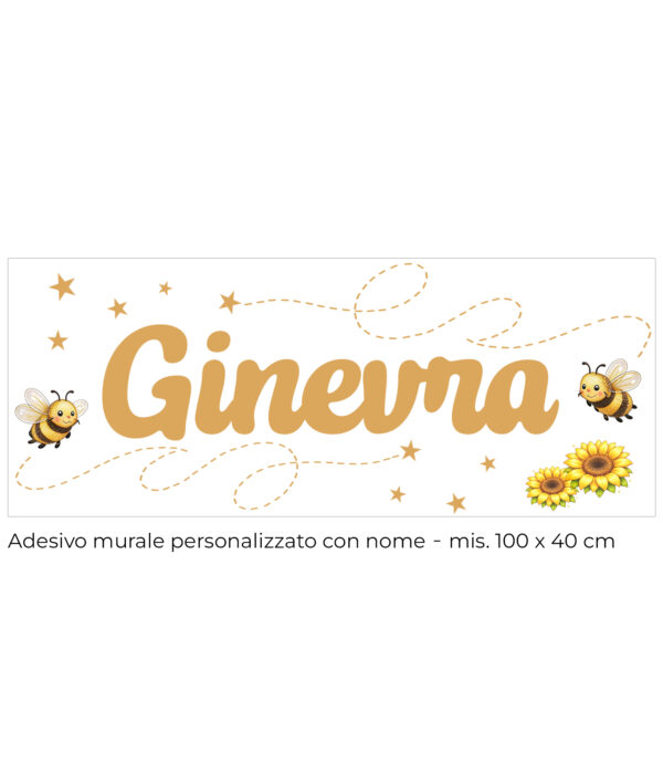 Sogni di miele-adesivo murale con nome