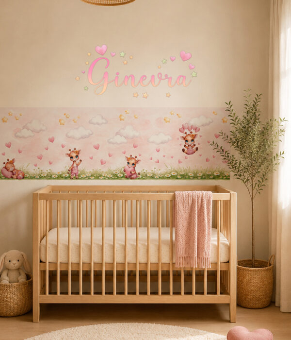 Collezione "MARGHERITE E CUORI" - Kit coordinato per cameretta completa