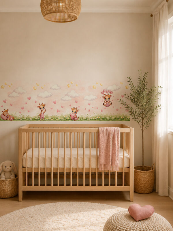 Collezione "MARGHERITE E CUORI" - Kit coordinato per cameretta completa