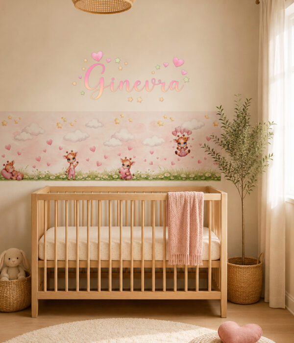 Collezione "MARGHERITE E CUORI" - Kit coordinato per cameretta completa