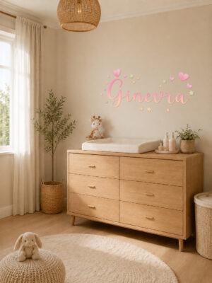 Collezione "MARGHERITE E CUORI" - Kit coordinato per cameretta completa